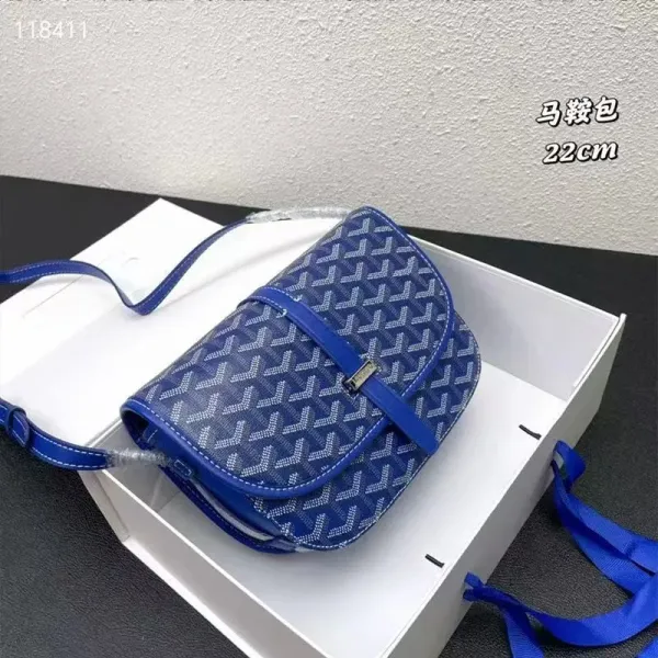 Goyard Saint Louis Mini Green Saddle Bag Crossbody Bags - 7