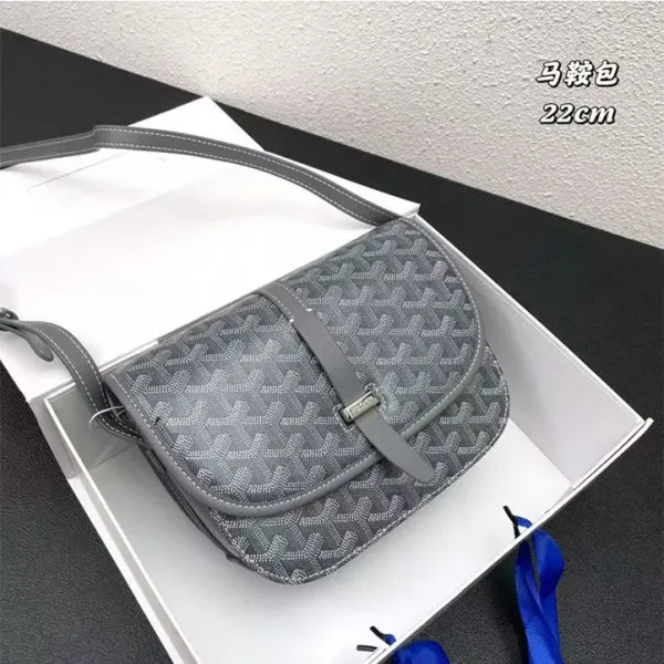 Goyard Saint Louis Mini Green Saddle Bag Crossbody Bags - 3
