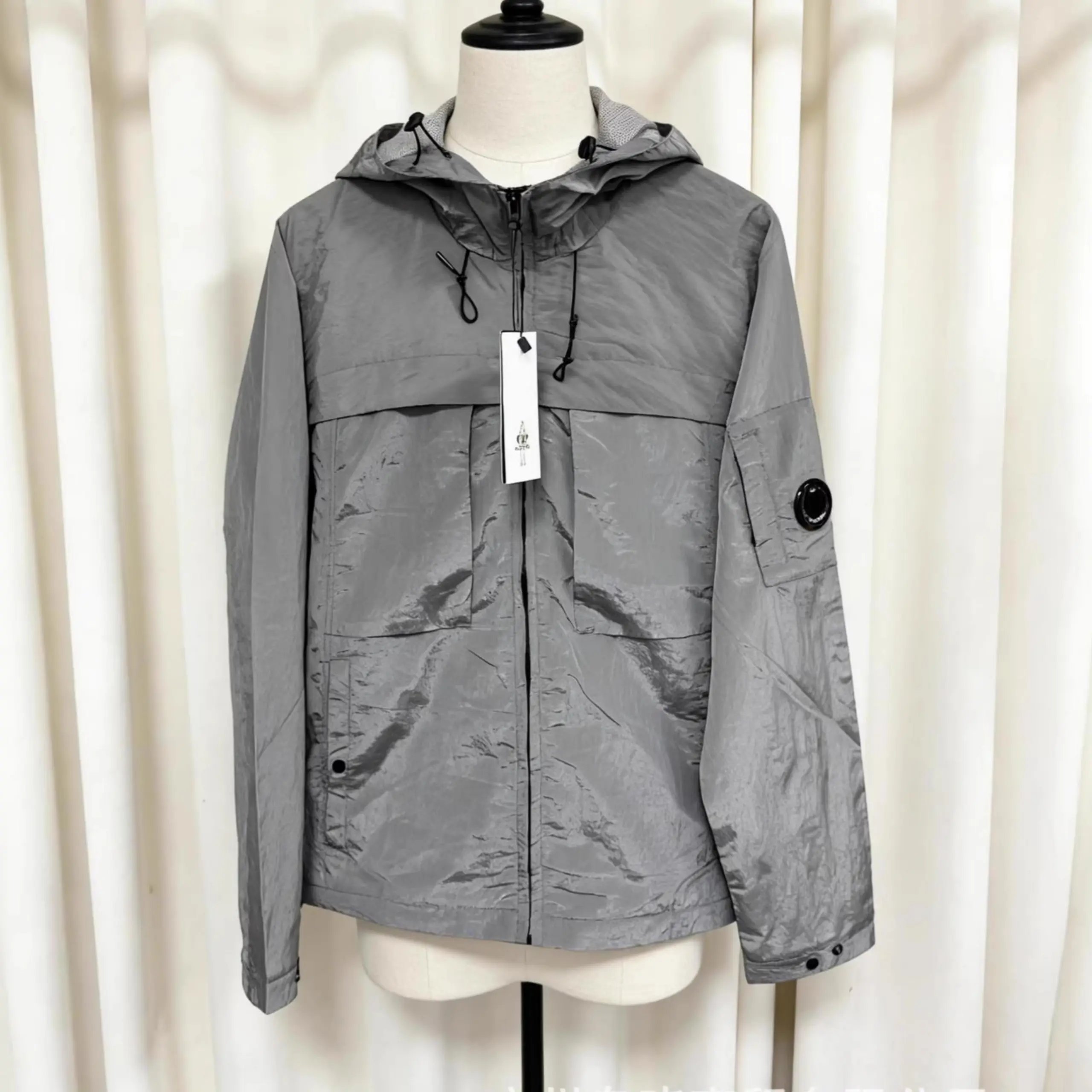 C.P. Company Jackets Hooded zip-up lens jacket — 1-3
