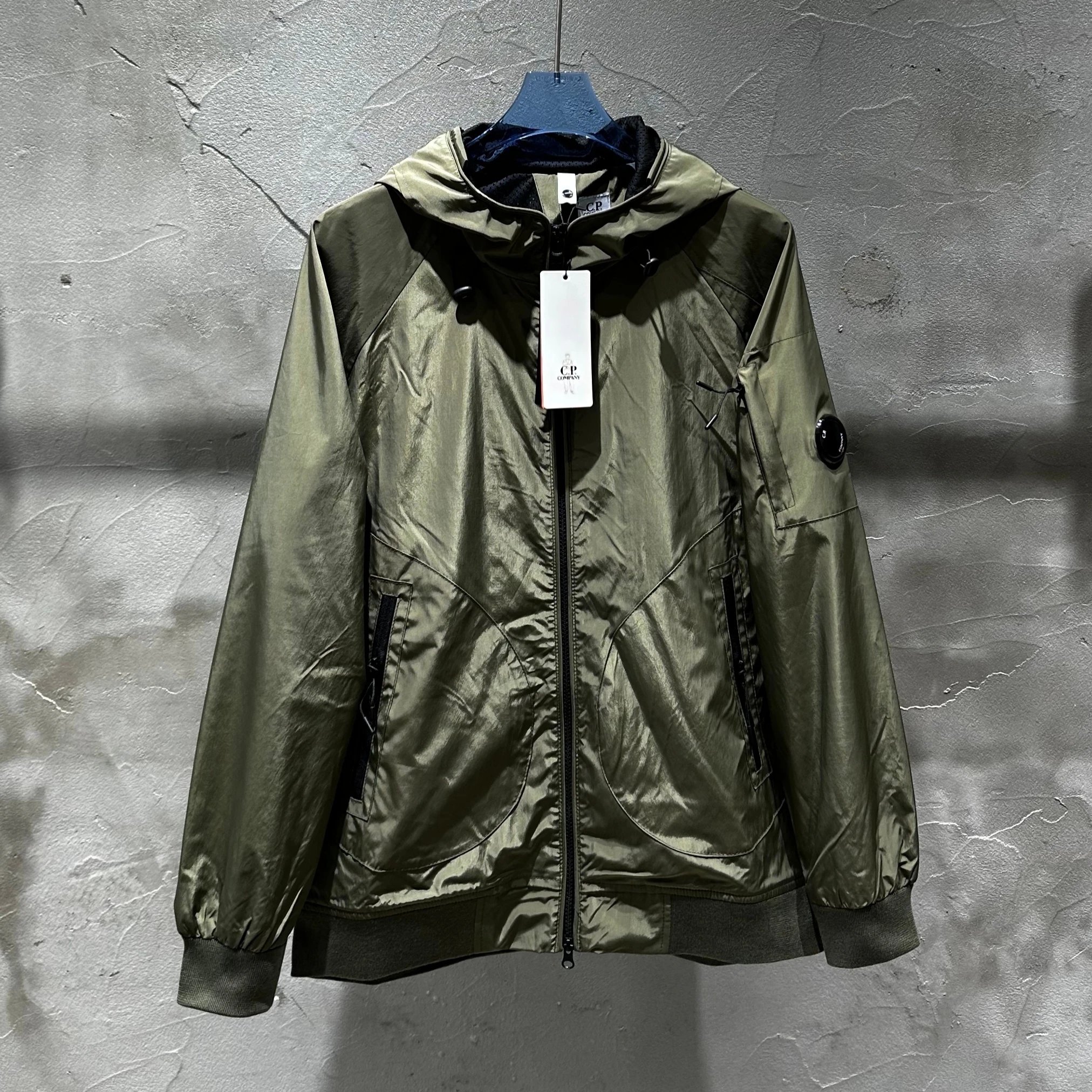 C.P. Company Jackets Hooded zip-up lens jacket — 8-2