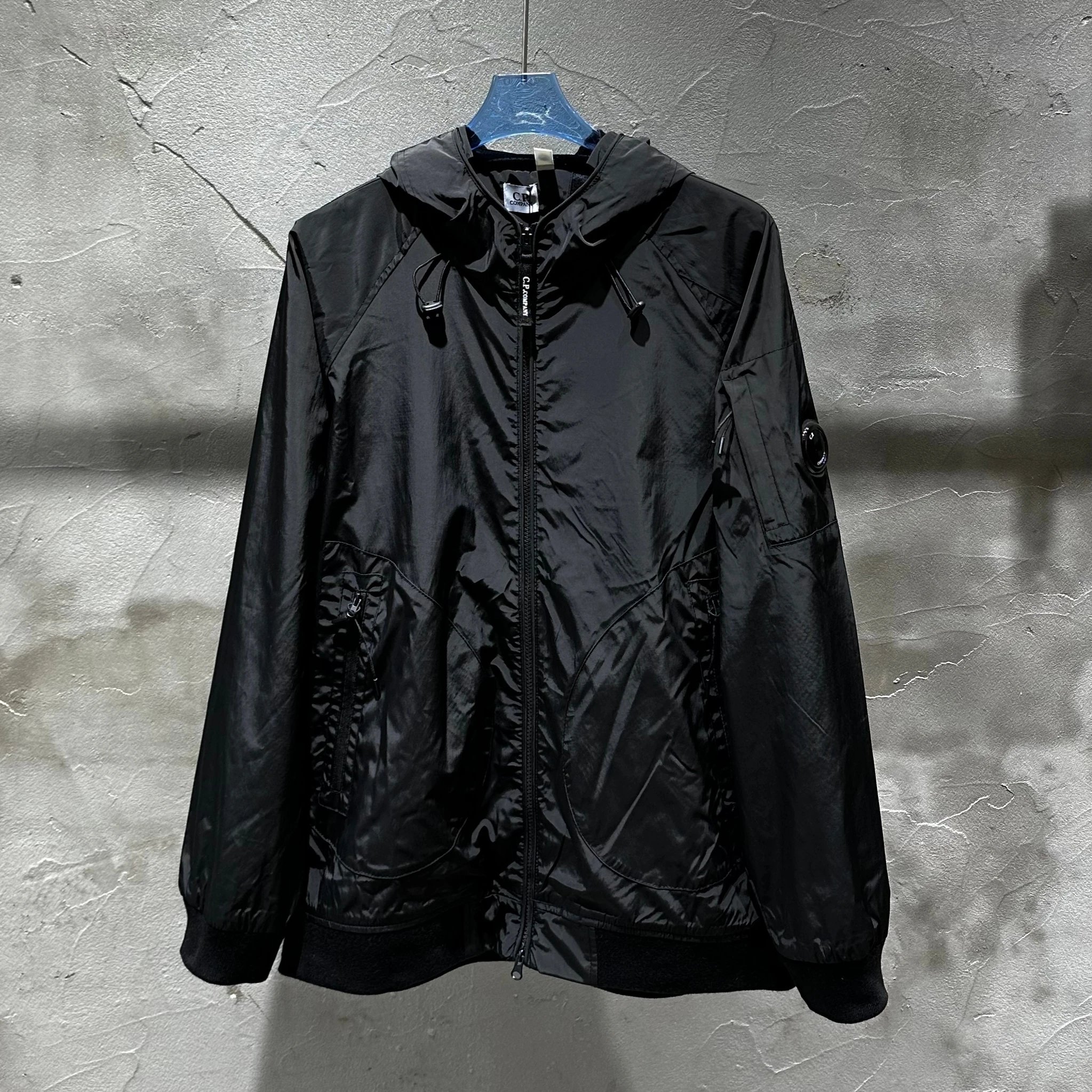 C.P. Company Jackets Hooded zip-up lens jacket — 8-1
