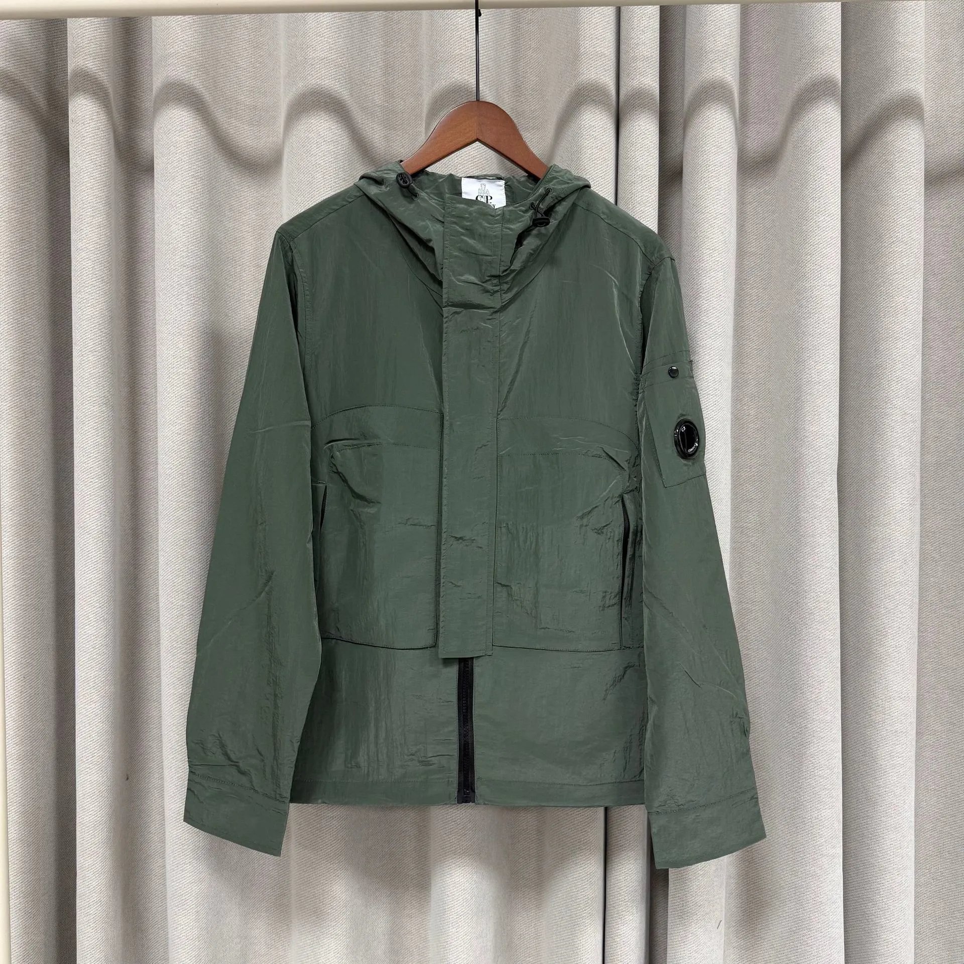 C.P. Company Jackets Hooded zip-up lens jacket — 2-4
