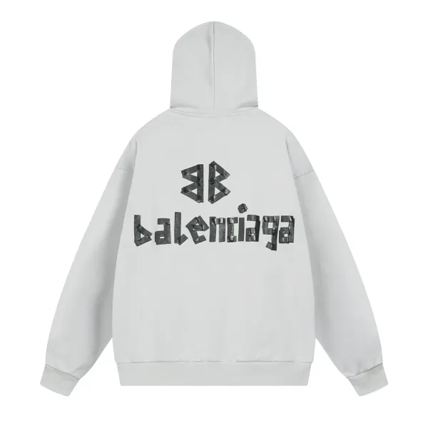 Balenciaga Collegiate Arch 01 Purple Hoodie - 19