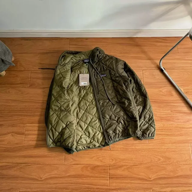 Patagonia Jackets Reversible hooded fleece-lined padded jacket product detail image 5