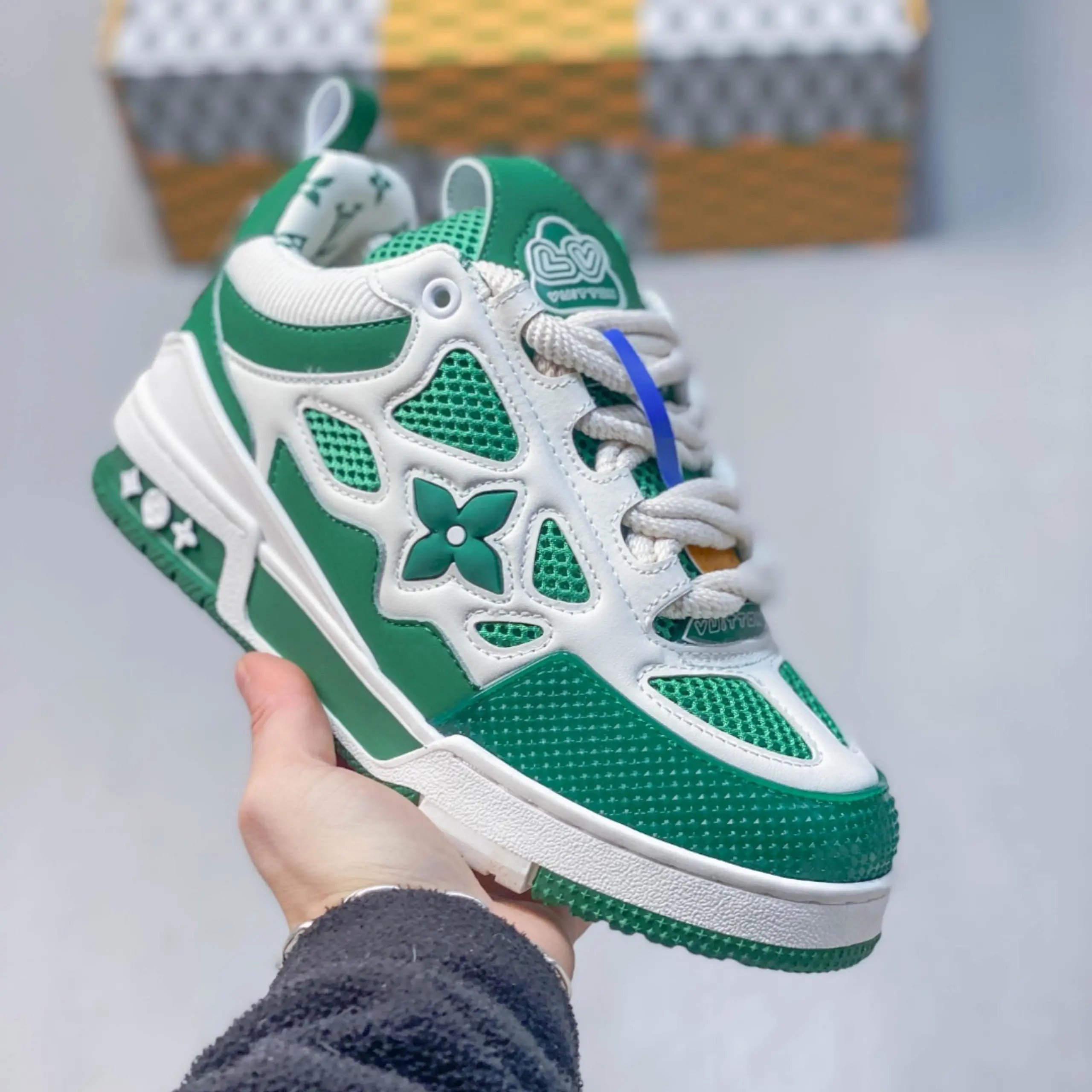 Louis Vuitton Sneakers Chunky low-top monogram mesh — 10