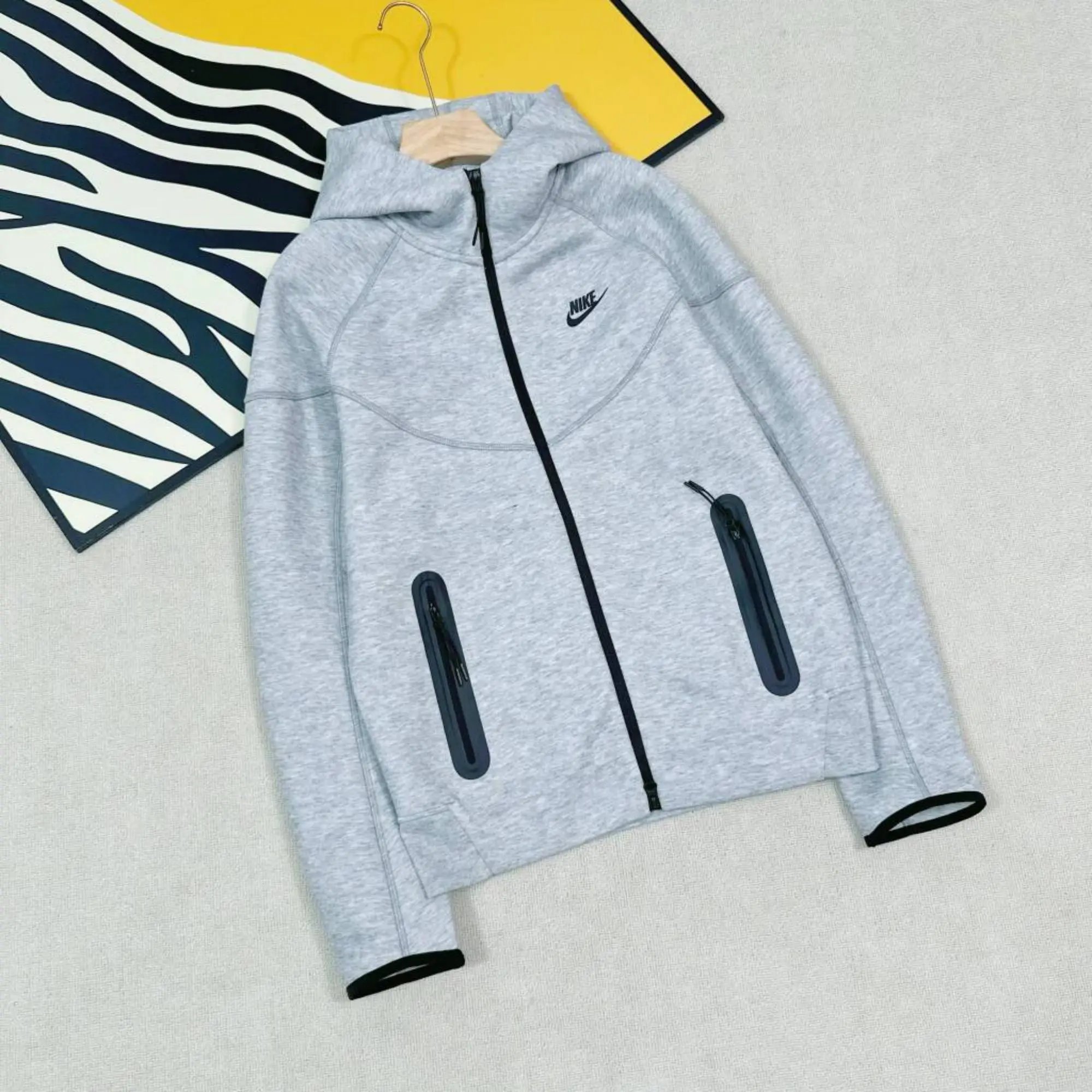 Nike Jackets Hooded Full-Zip Jacket with Reflective Trim — 23