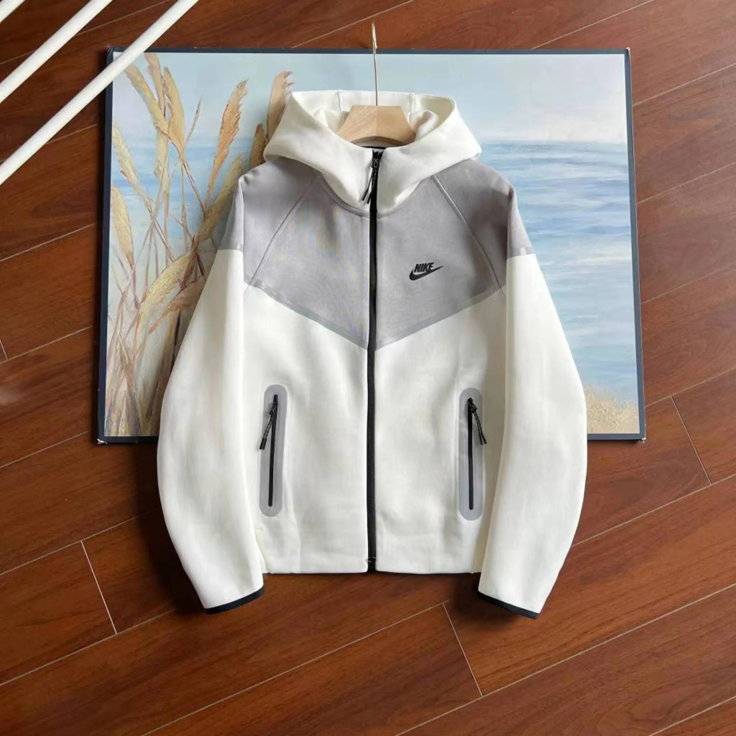 Nike Jackets Hooded Full-Zip Jacket with Reflective Trim — 5 reflective