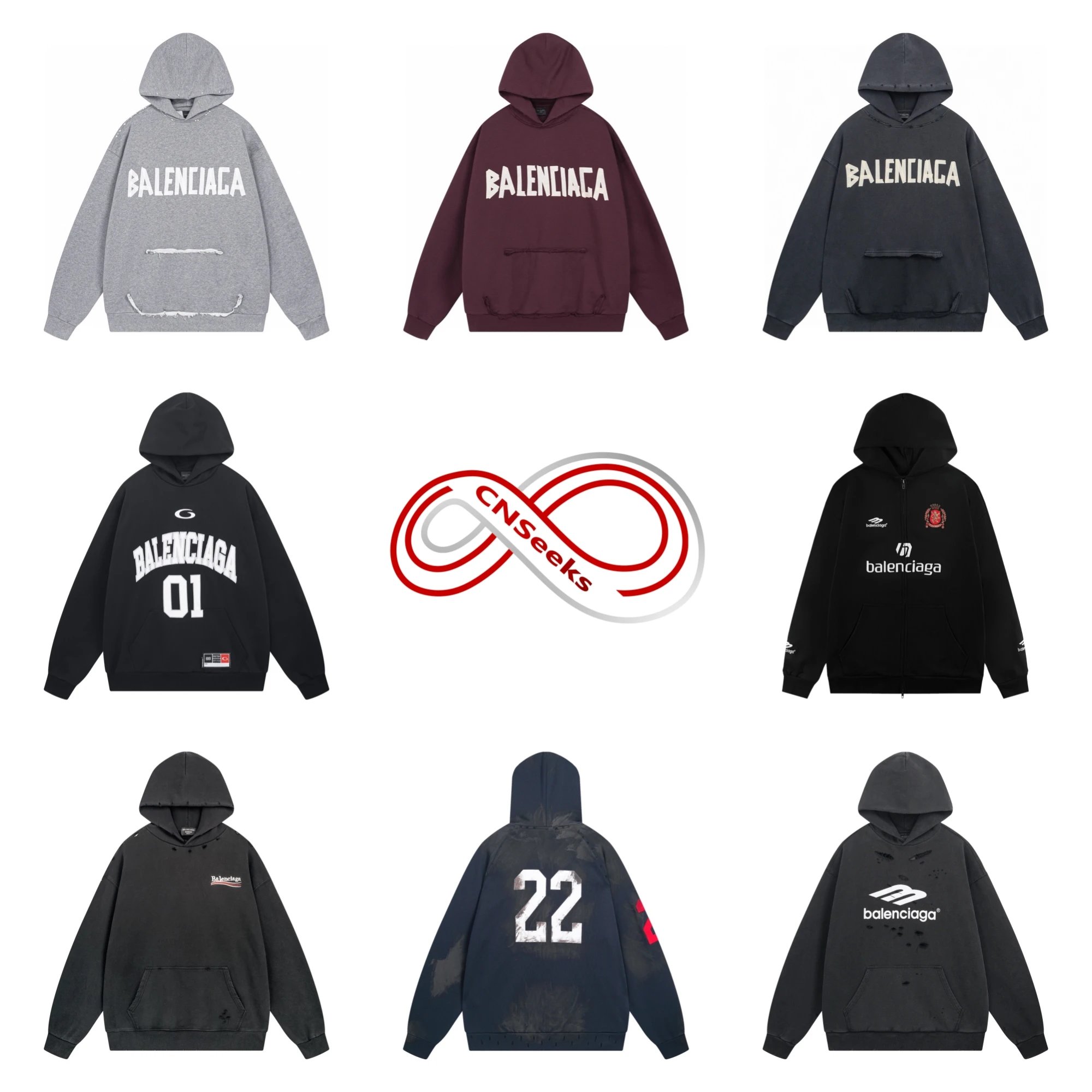 Balenciaga Hoodies [39 styles]