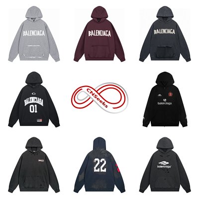 Balenciaga Distressed Logo Hoodies [39 styles]