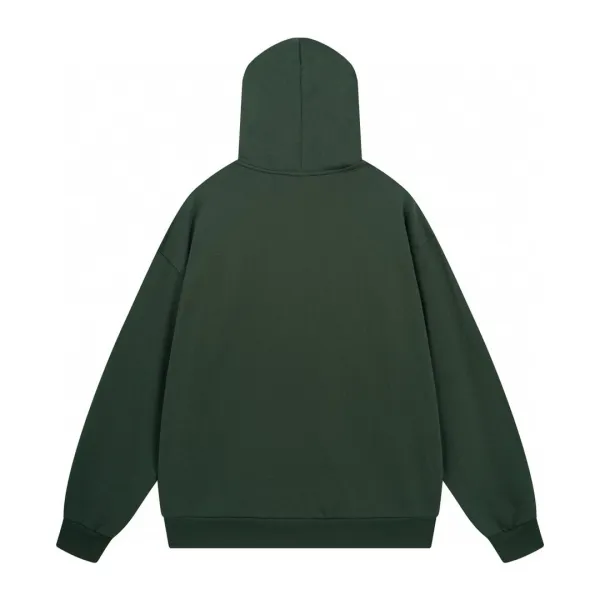Balenciaga Distressed Logo Hoodie Beige - 14