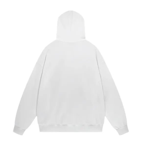 Balenciaga Distressed Logo Hoodie Beige - 48