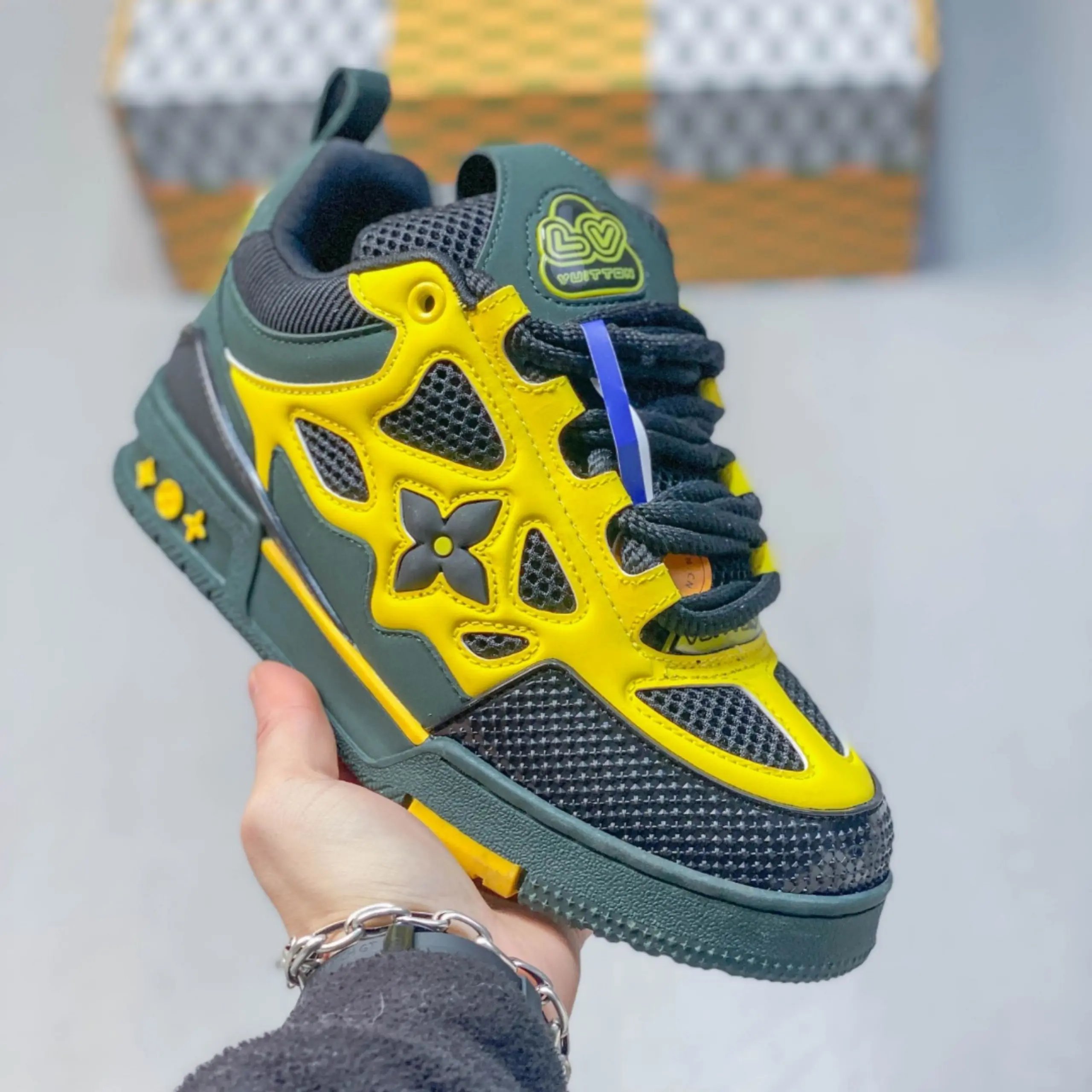 Louis Vuitton Sneakers Chunky low-top monogram mesh — 17