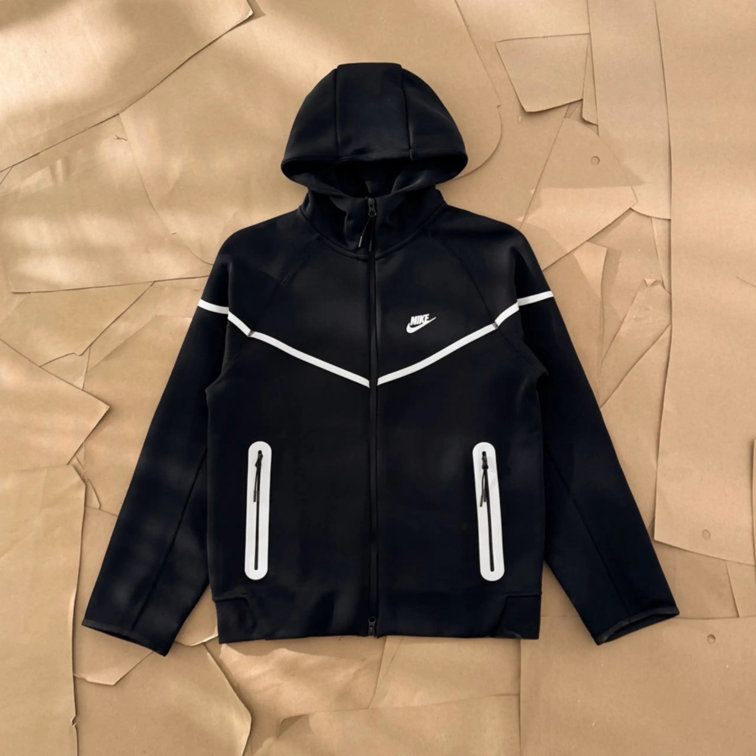 Nike Jackets Hooded Full-Zip Jacket with Reflective Trim — 2 reflective