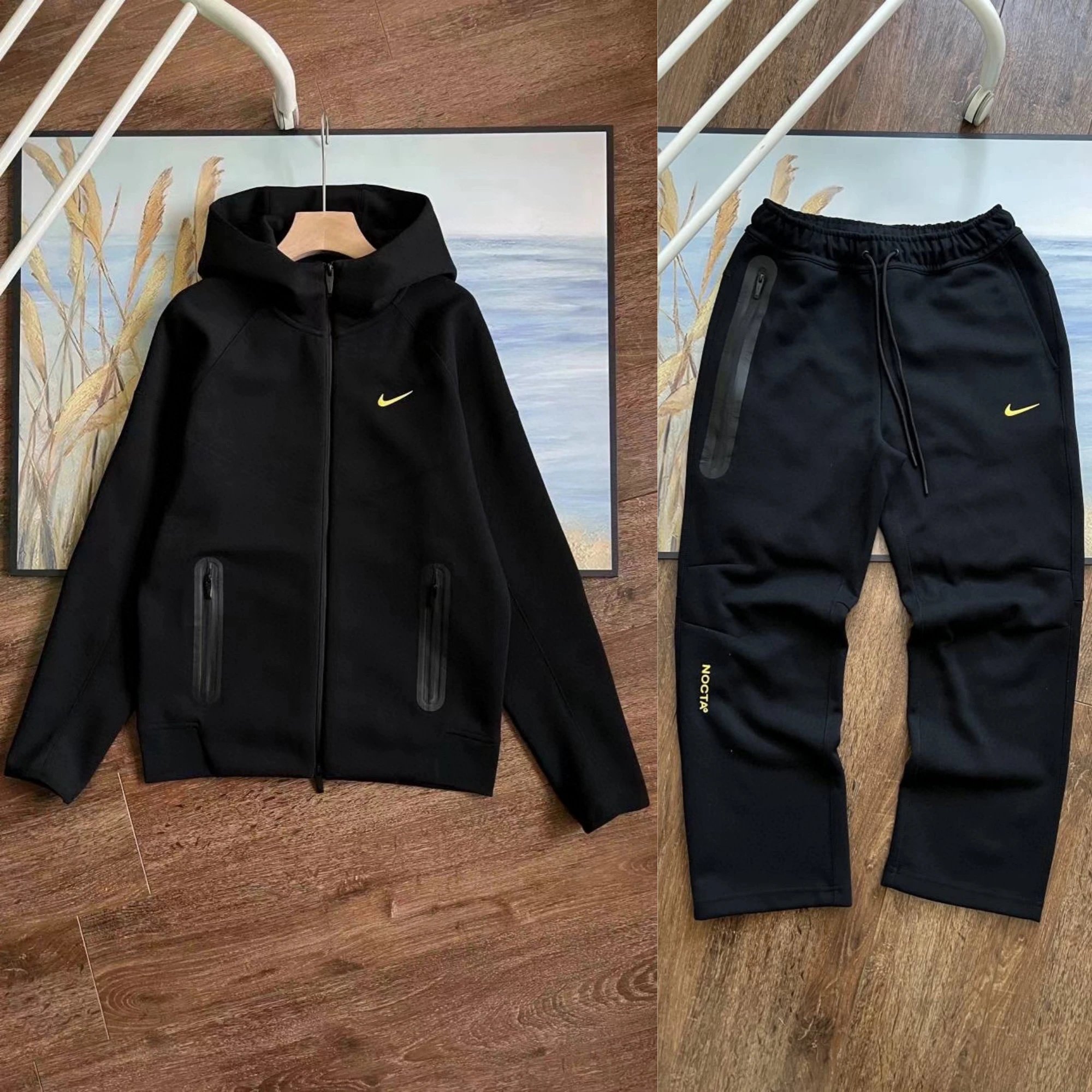 Nike Jackets Hooded Full-Zip Jacket with Reflective Trim — 36