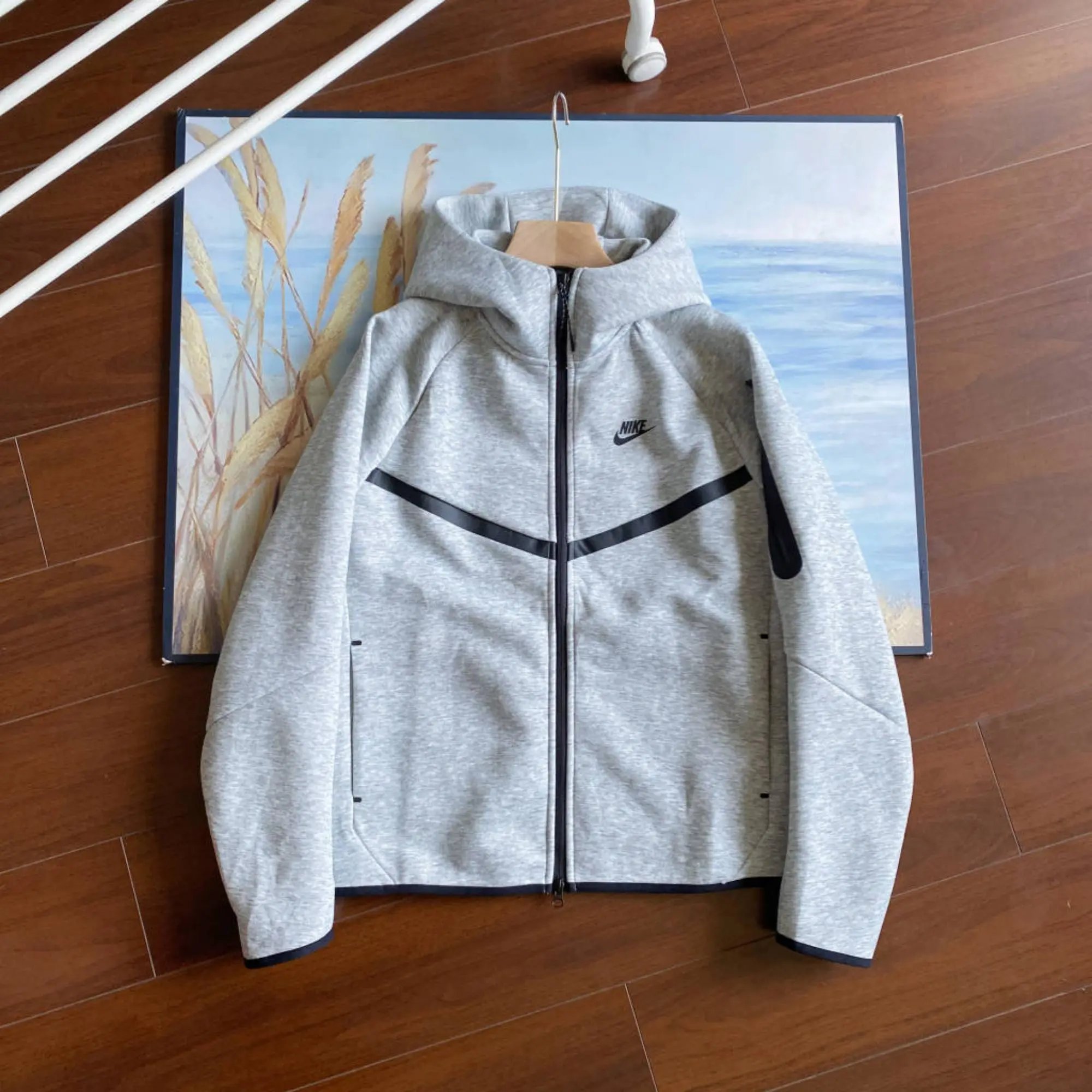 Nike Jackets Hooded Full-Zip Jacket with Reflective Trim — 6