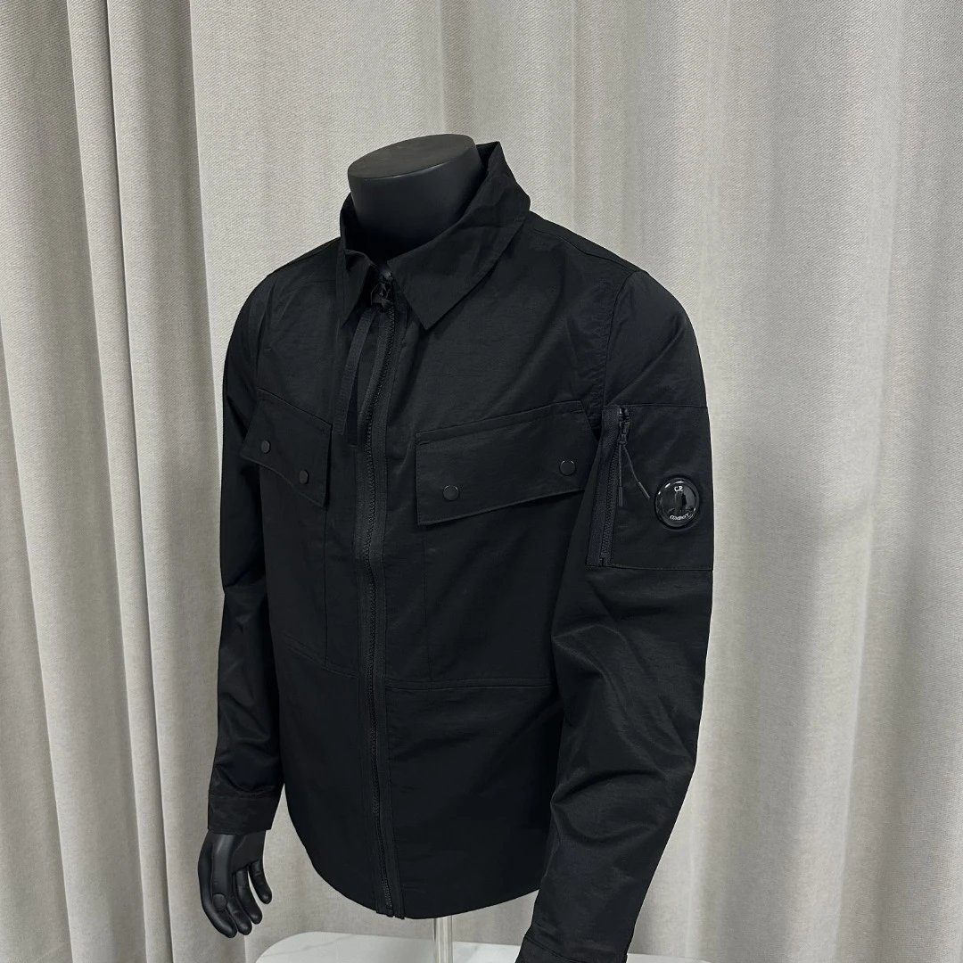 C.P. Company Jackets Hooded zip-up lens jacket — 11