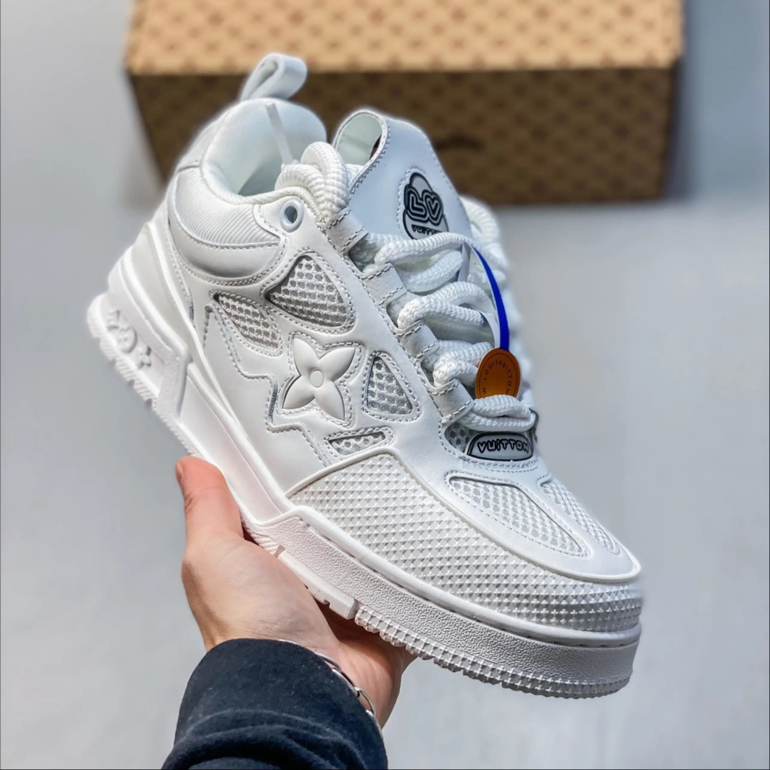 Louis Vuitton Sneakers Chunky low-top monogram mesh — 08