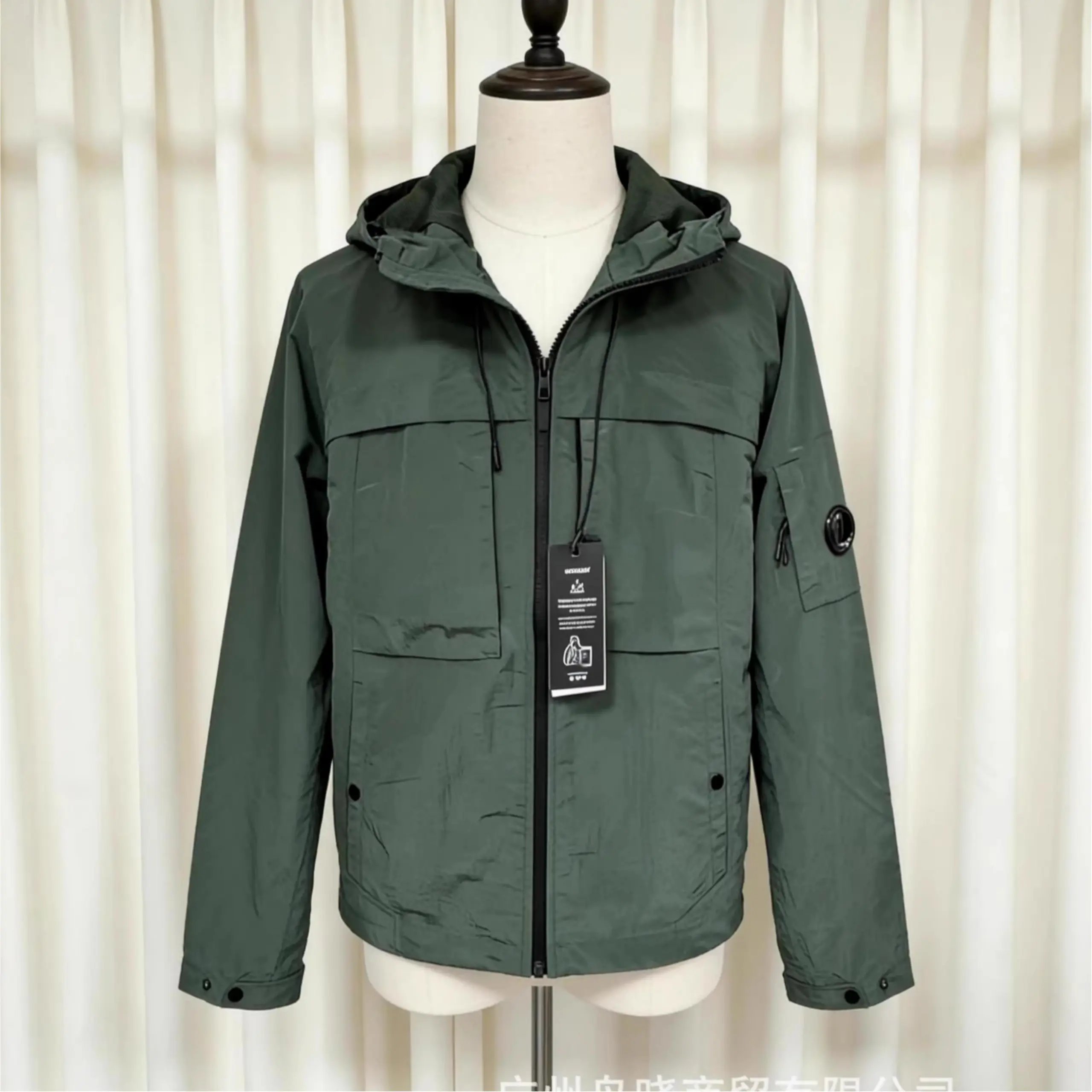 C.P. Company Jackets Hooded zip-up lens jacket — 1-4