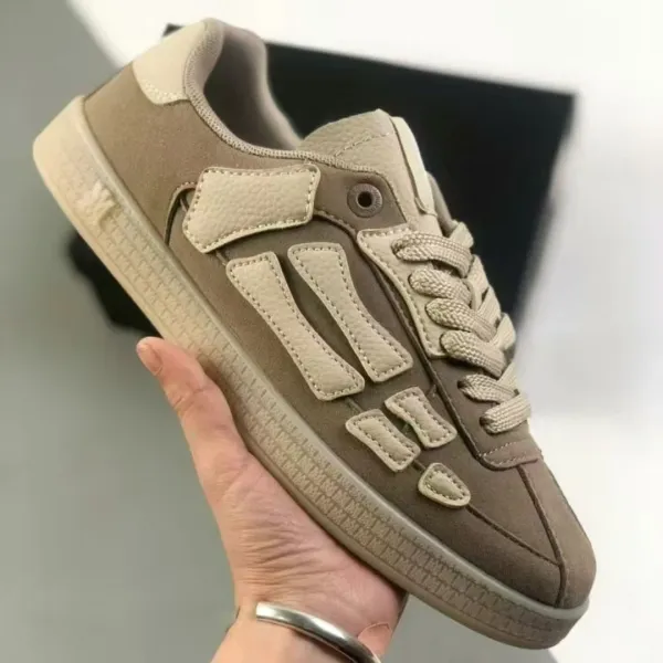 Design Chunky Platform Sneakers Beige Brown - 1