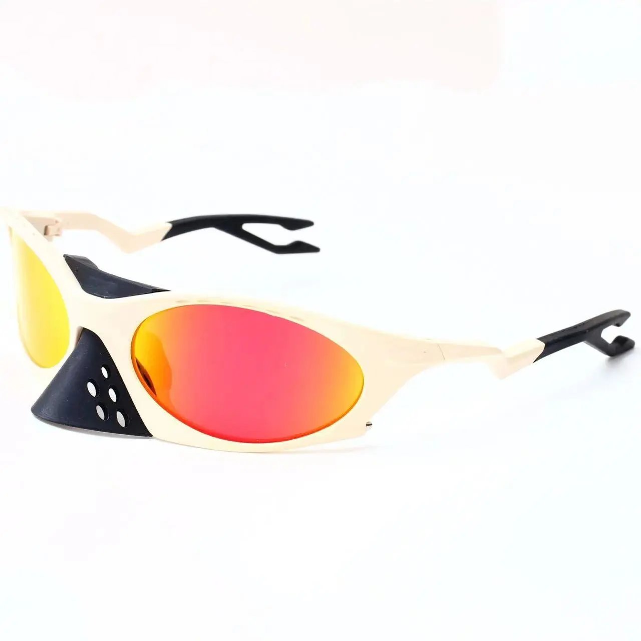 Unbranded Eyewear Wraparound Cycling Sunglasses with Mirrored Lenses image 7