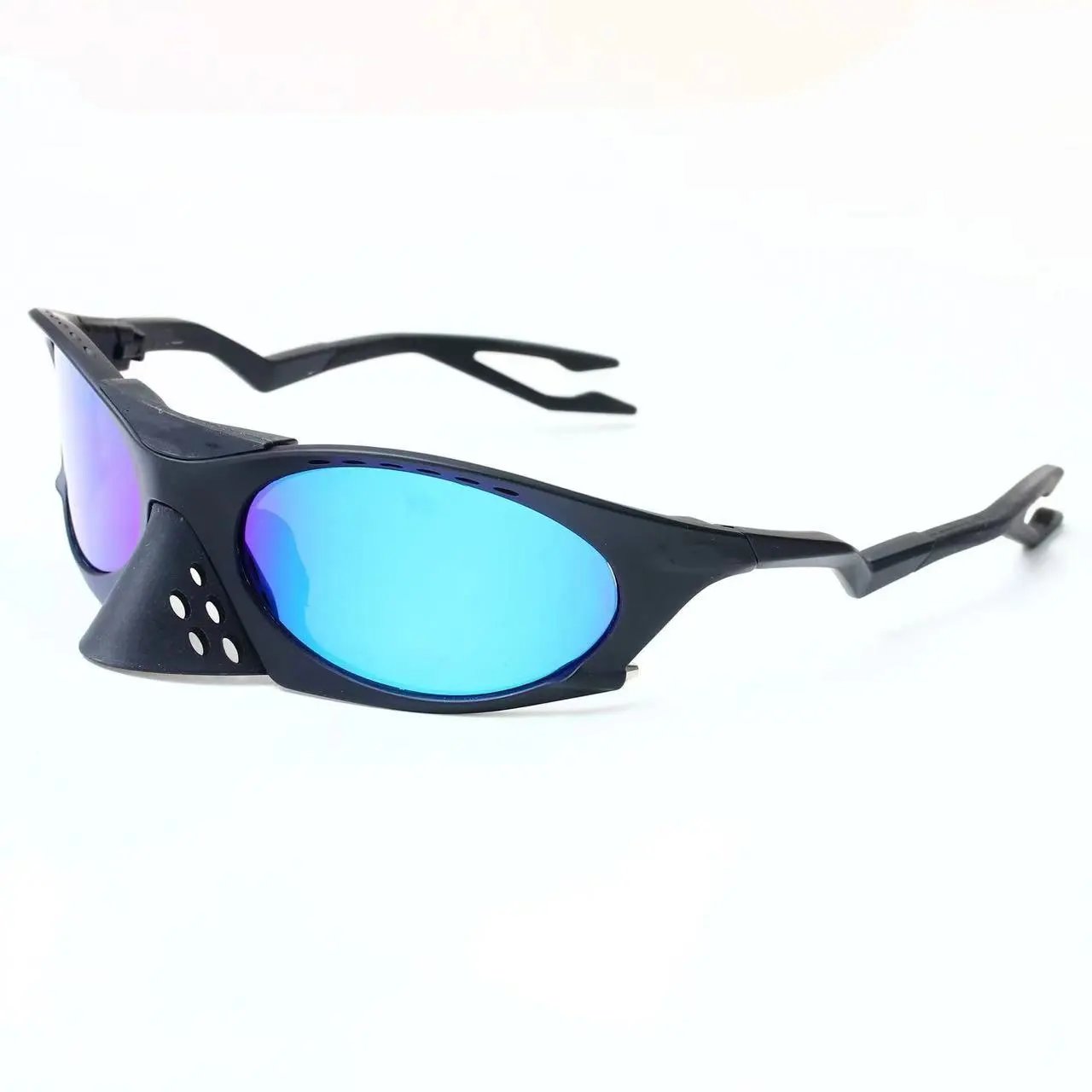 Unbranded Eyewear Wraparound Cycling Sunglasses with Mirrored Lenses image 8
