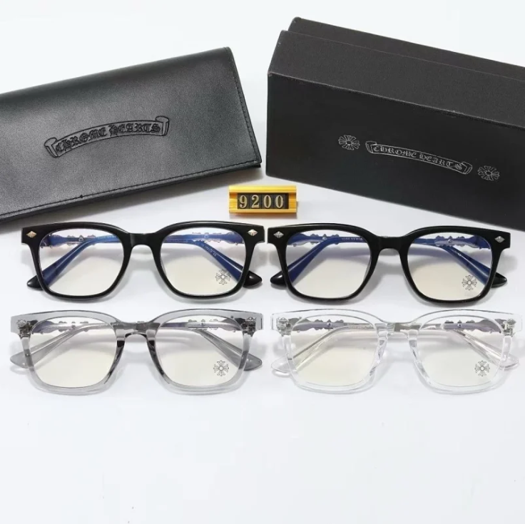 Chrome Hearts 9200 Black Square Eyeglasses