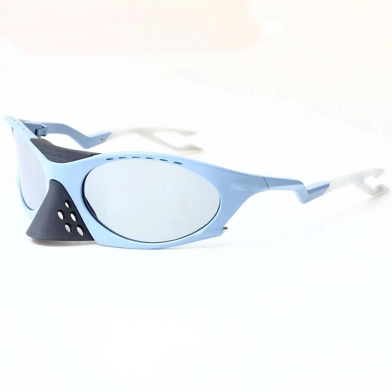 Unbranded Eyewear Wraparound Cycling Sunglasses with Mirrored Lenses image 12