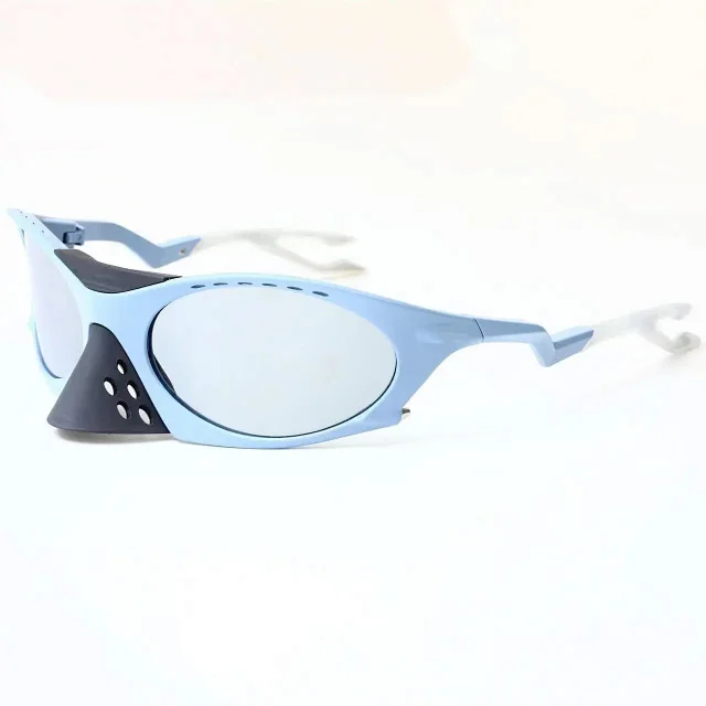 Unbranded Eyewear Wraparound Cycling Sunglasses with Mirrored Lenses product detail image 12