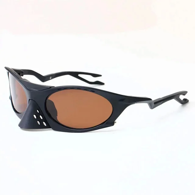 Unbranded Eyewear Wraparound Cycling Sunglasses with Mirrored Lenses product detail image 2