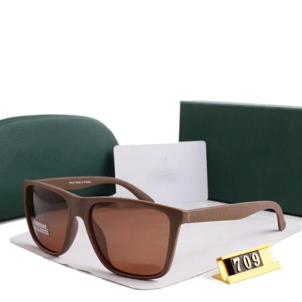 Lacoste Sunglasses Black Frame with Navy Temples - 6