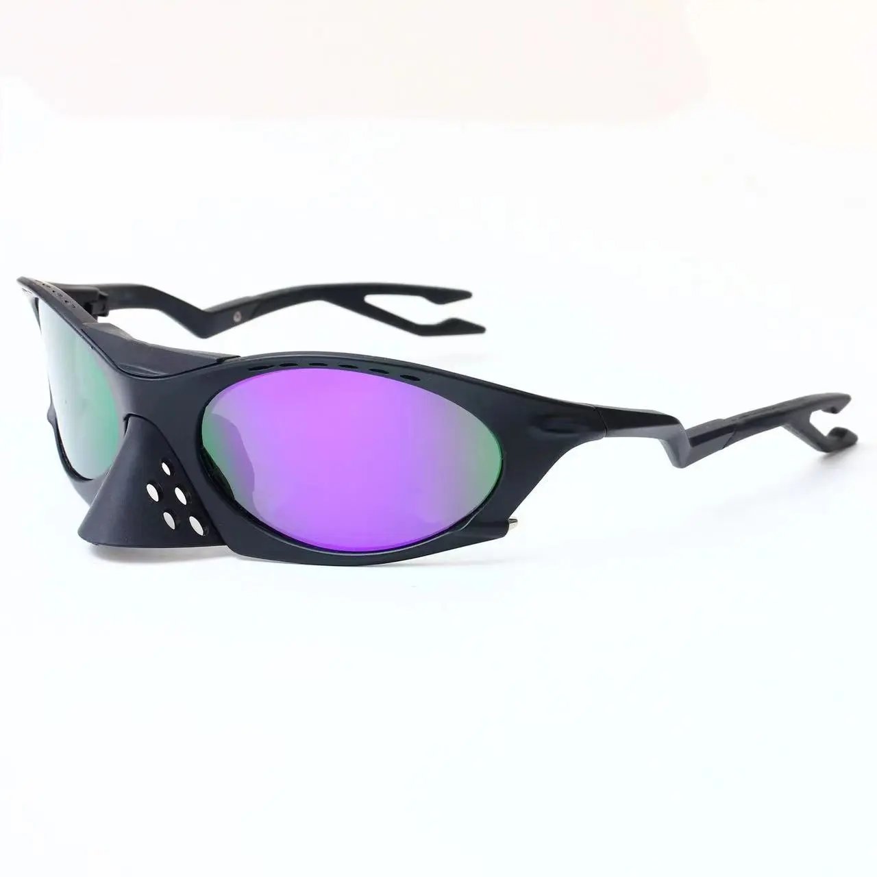 Unbranded Eyewear Wraparound Cycling Sunglasses with Mirrored Lenses image 13
