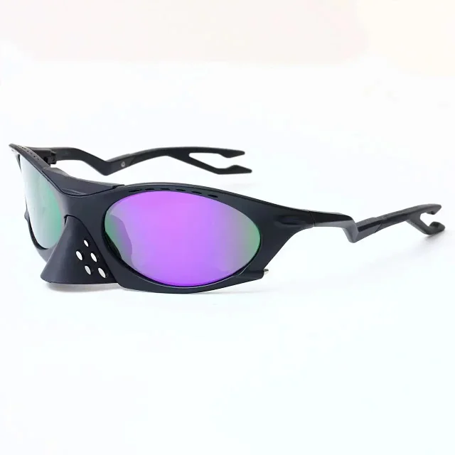 Unbranded Eyewear Wraparound Cycling Sunglasses with Mirrored Lenses product detail image 13