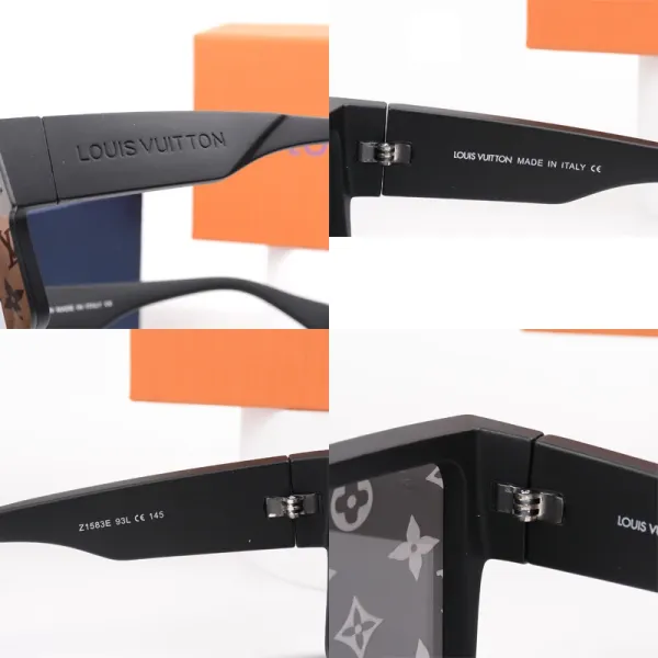 Louis Vuitton Shield Sunglasses Monogram Silver Mirror White Eyewear - 7