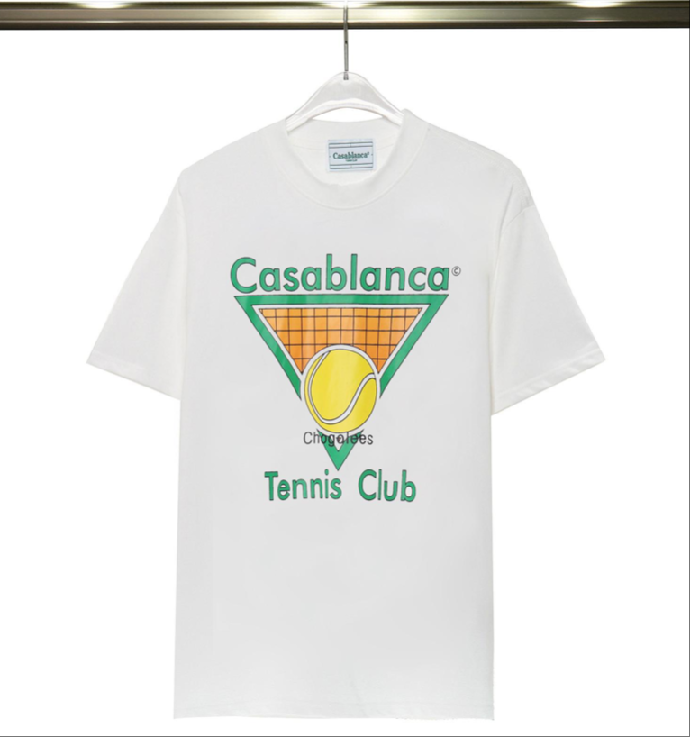 Casablanca White Tennis Club Graphic Cotton T-Shirt