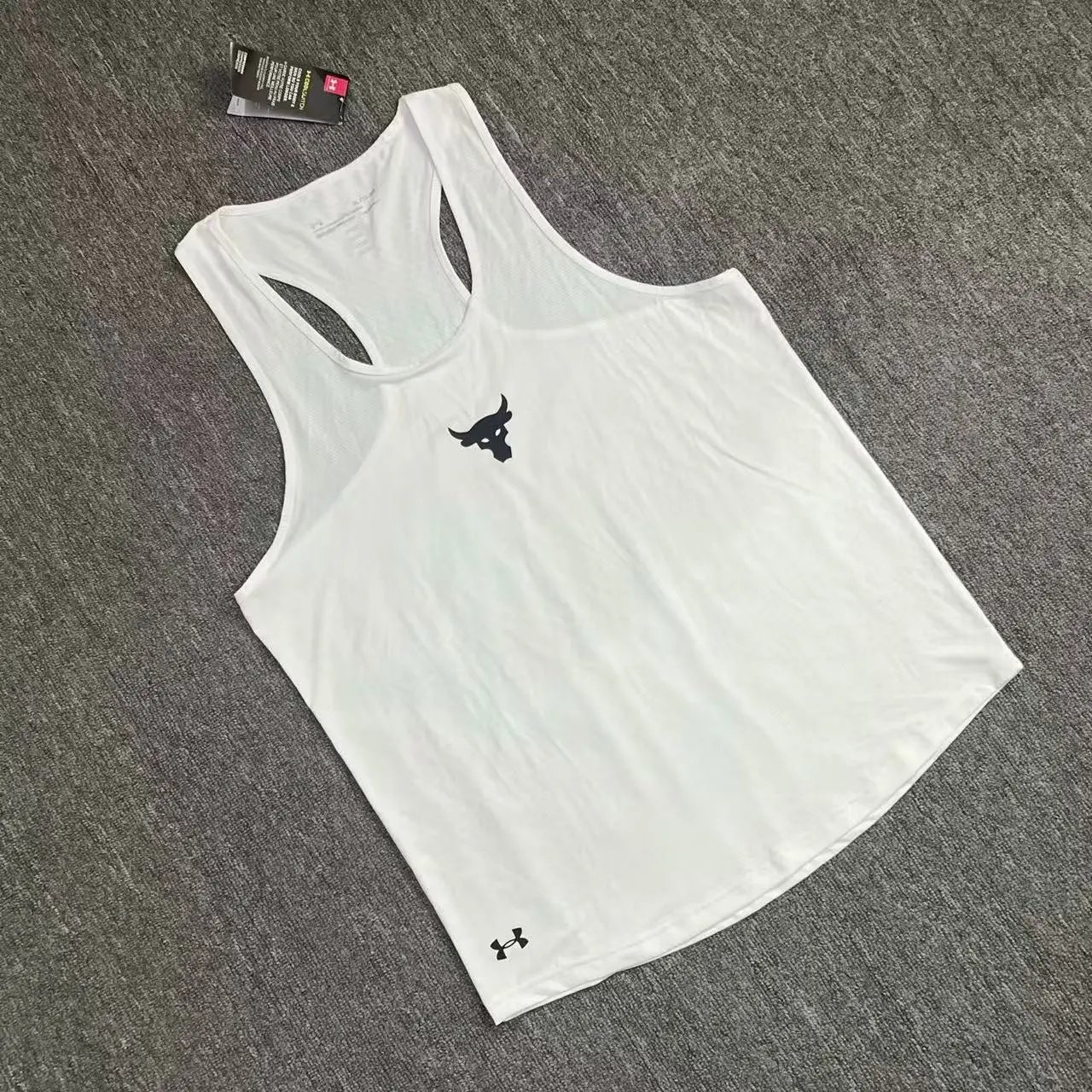 Under Armour Jackets Hooded Zip Jacket — White Compression Tank Top