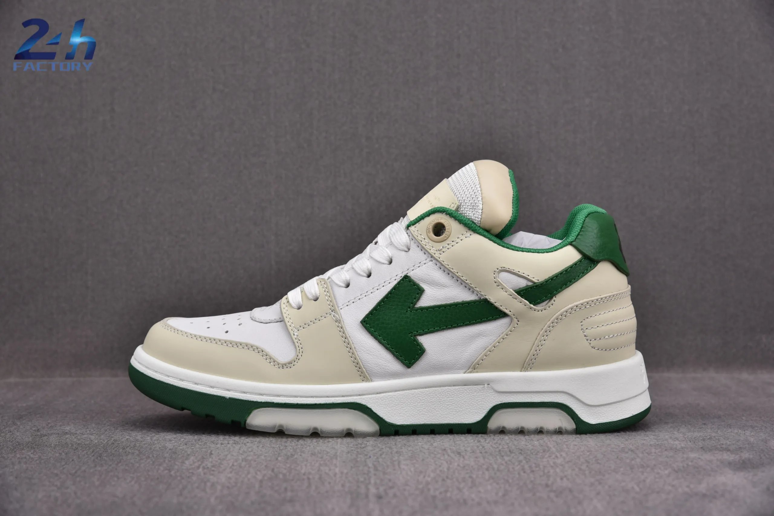 GYM Collaboration Arrow White Sneakers White Green