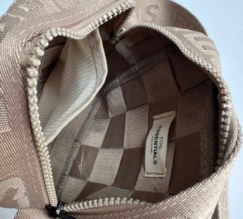 Essentials Woven Logo Crossbody Bag Gray - 12