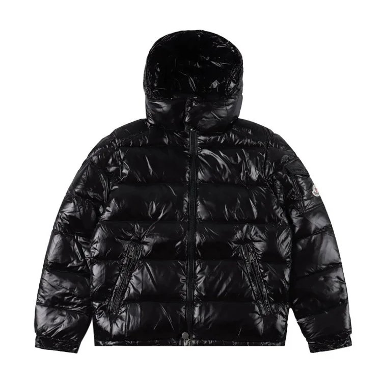 Detachable Hood Shiny Jacket