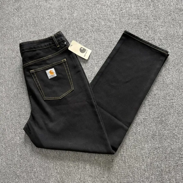 Carhartt WIP Double Knee Jeans Black - 1