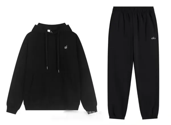 Calvin Klein Minimalist Black Hoodie and Sweatpants Set - 1