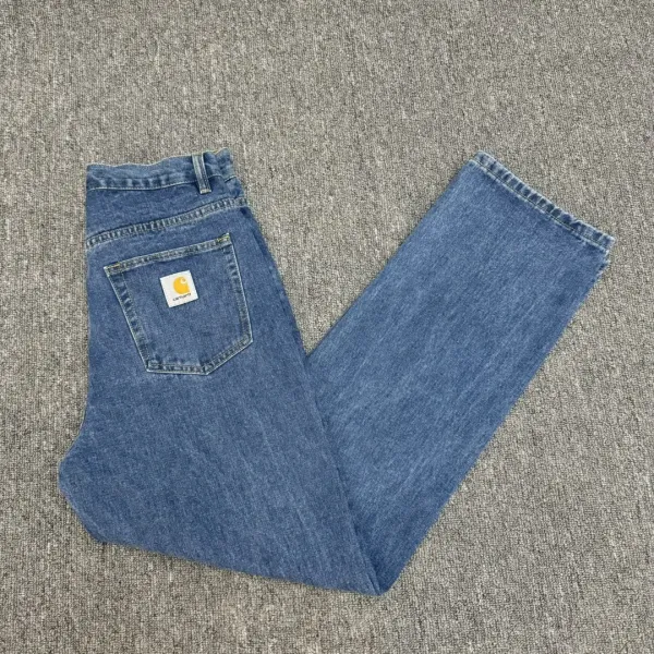 Carhartt WIP Straight Fit Denim Jeans Blue - 1