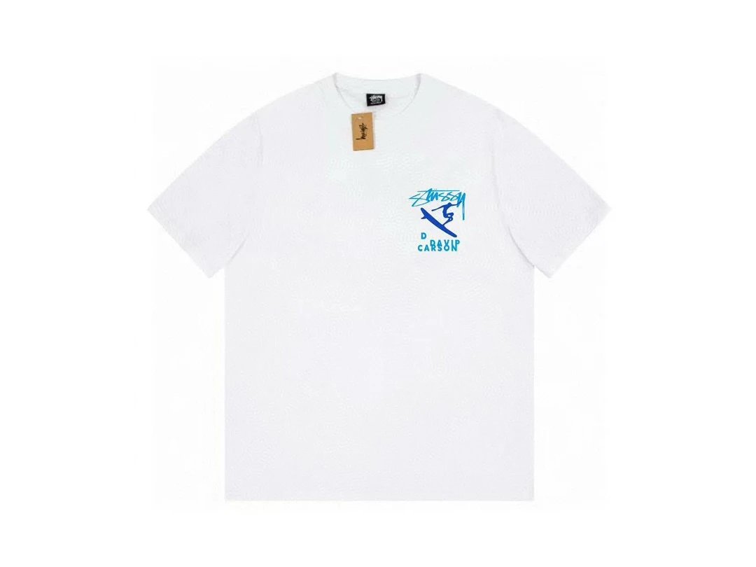 729 White with Blue Print
