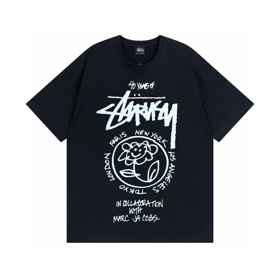 740 Black with White Print