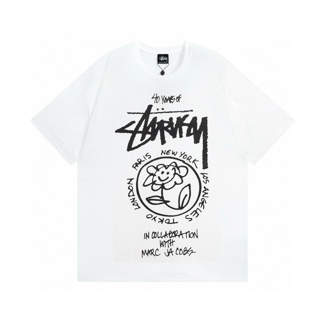 740 White with Black Print