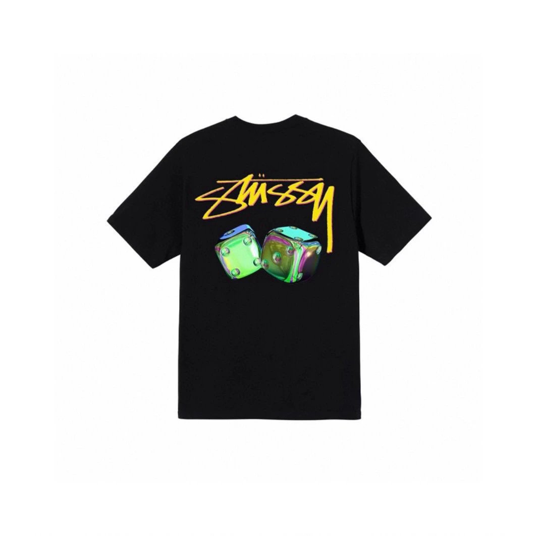 759 Black with Colorful Print