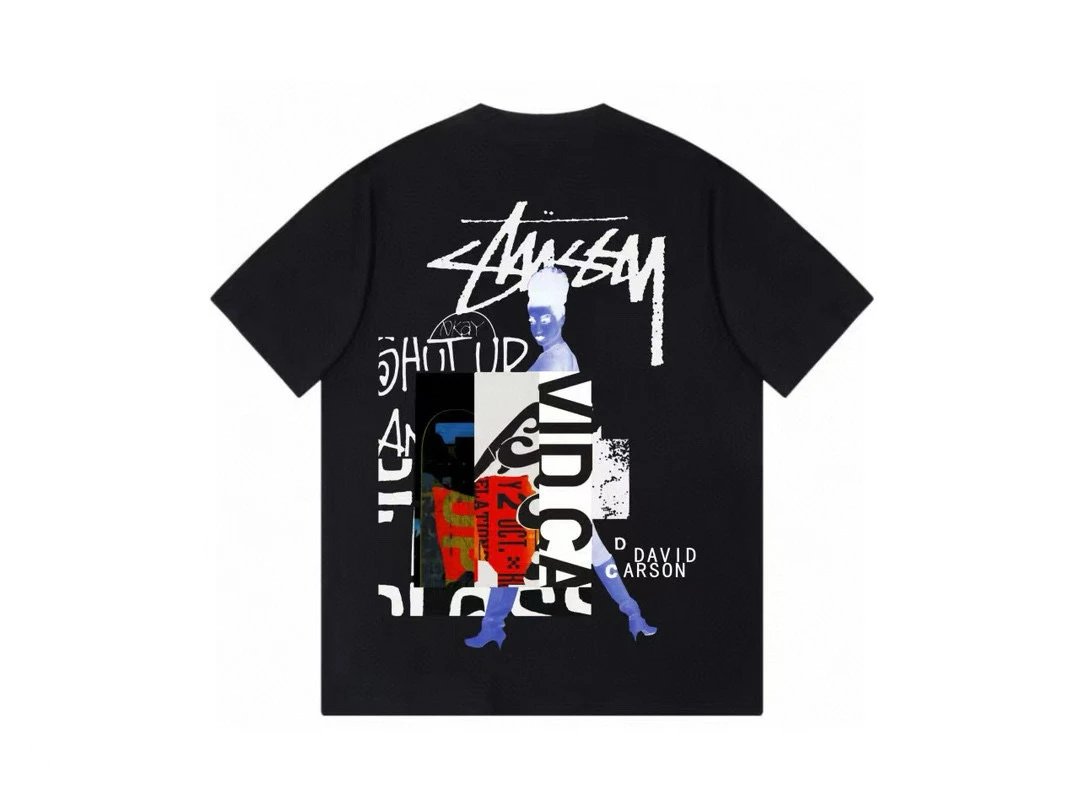 729 Black with White Print