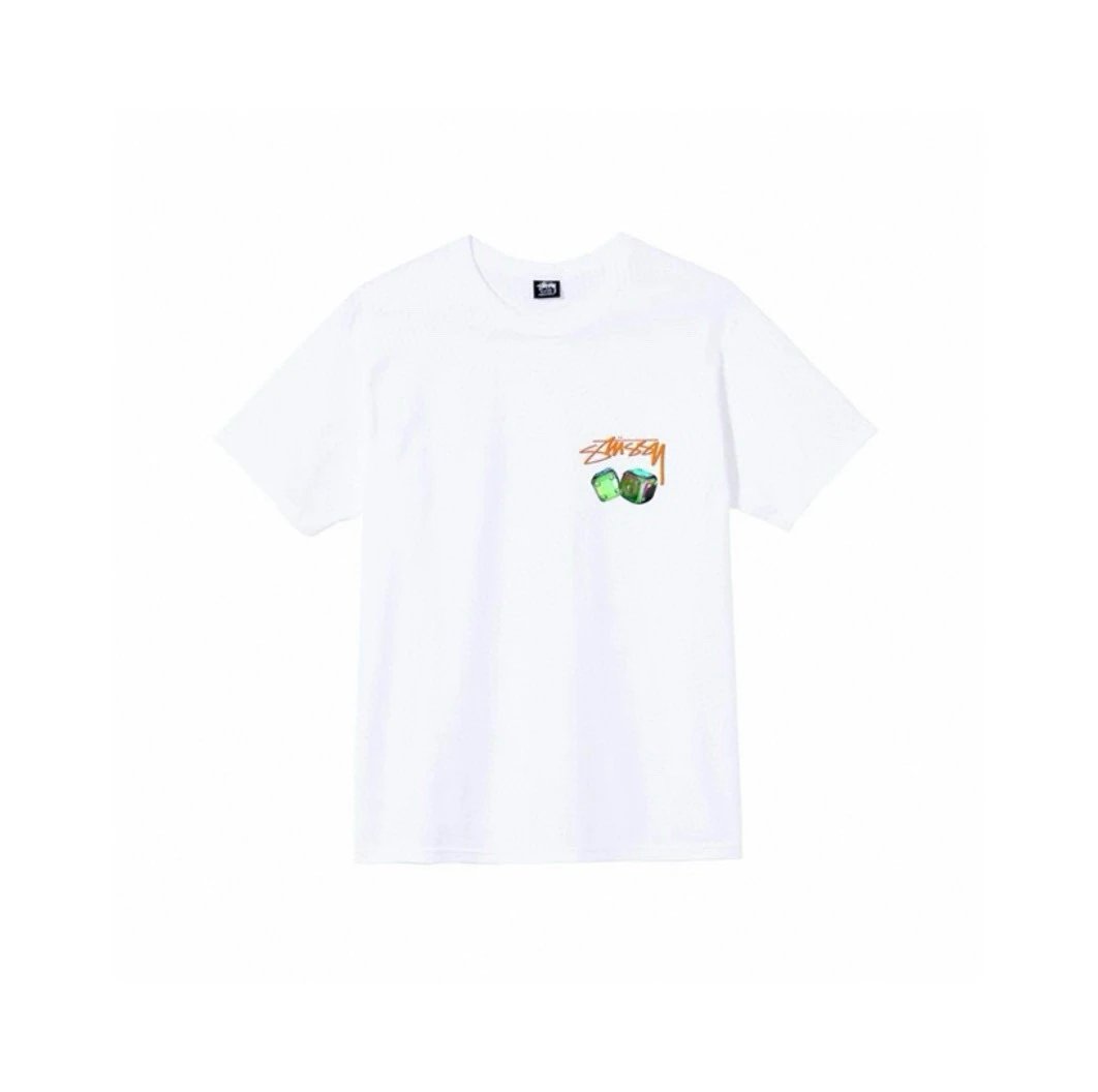 759 White with Colorful Print