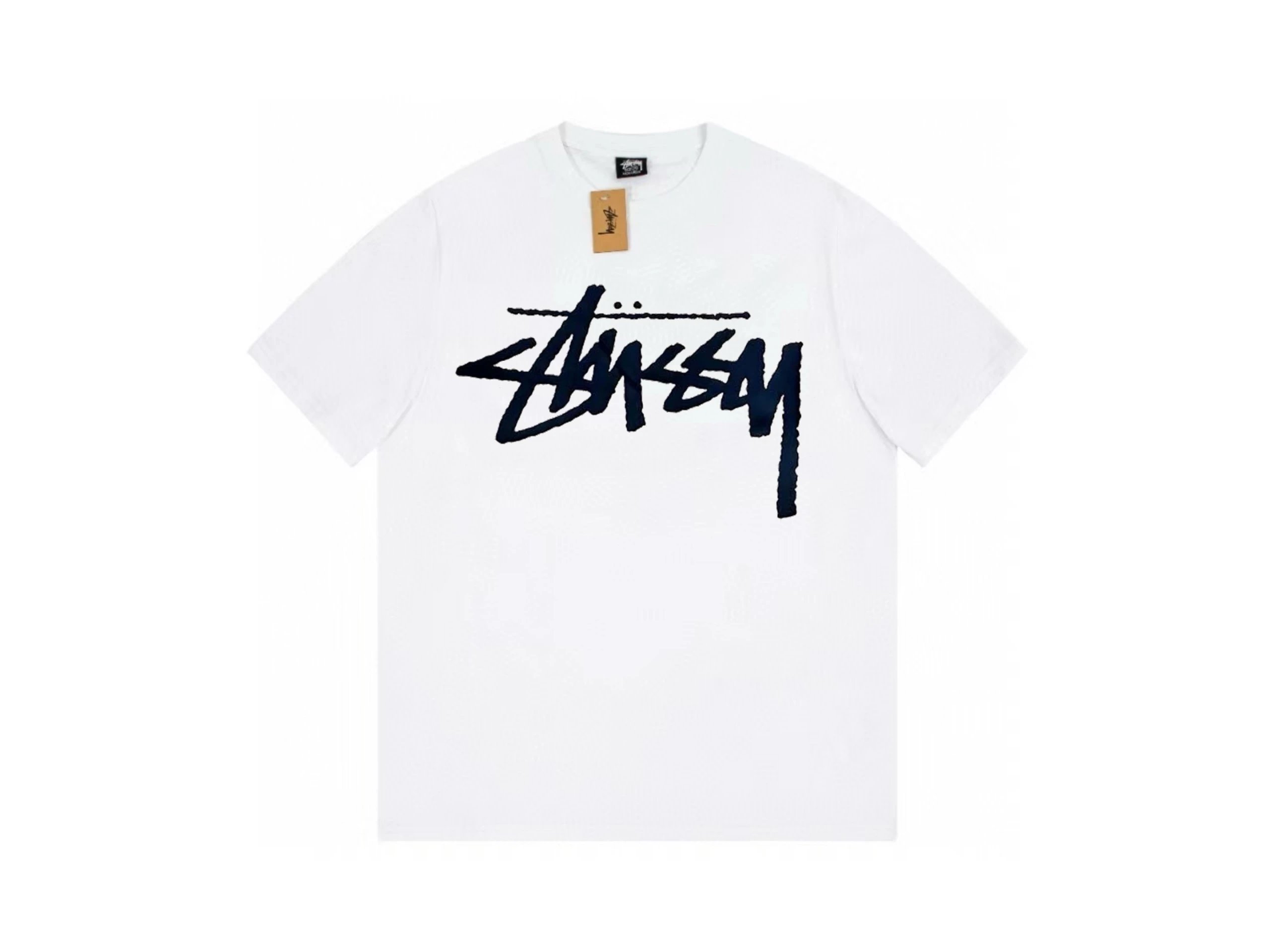 782 White with Black Letter Print