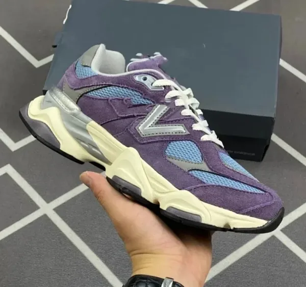 New Balance 9060 Purple Blue Mesh Chunky Sneakers - 1