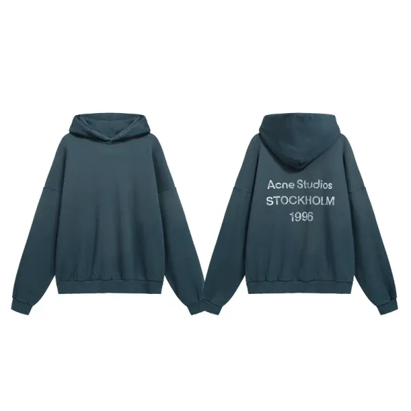 Acne Studios Stockholm 1996 Hoodie Deep Teal - 1